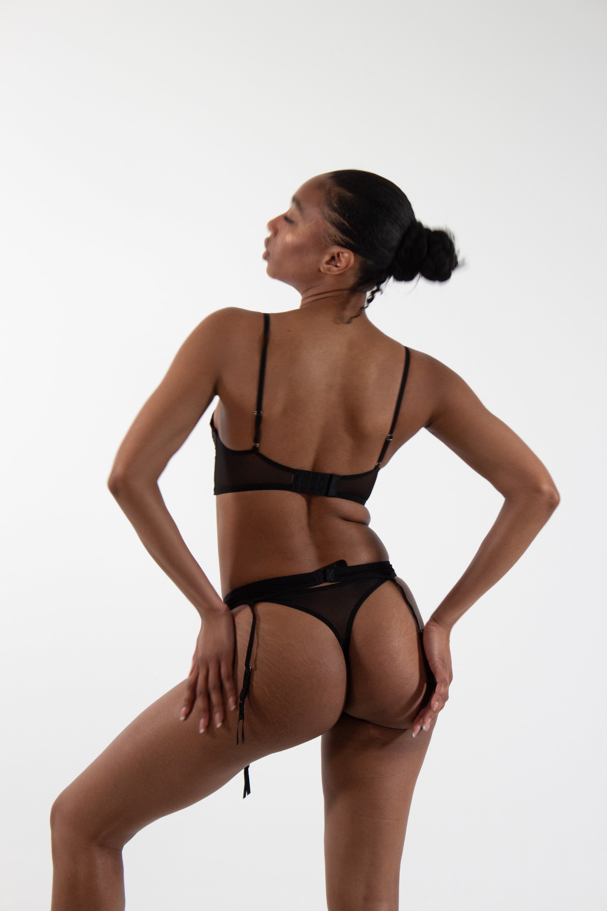 BAILEY Embroidery Three-Piece Lingerie Set