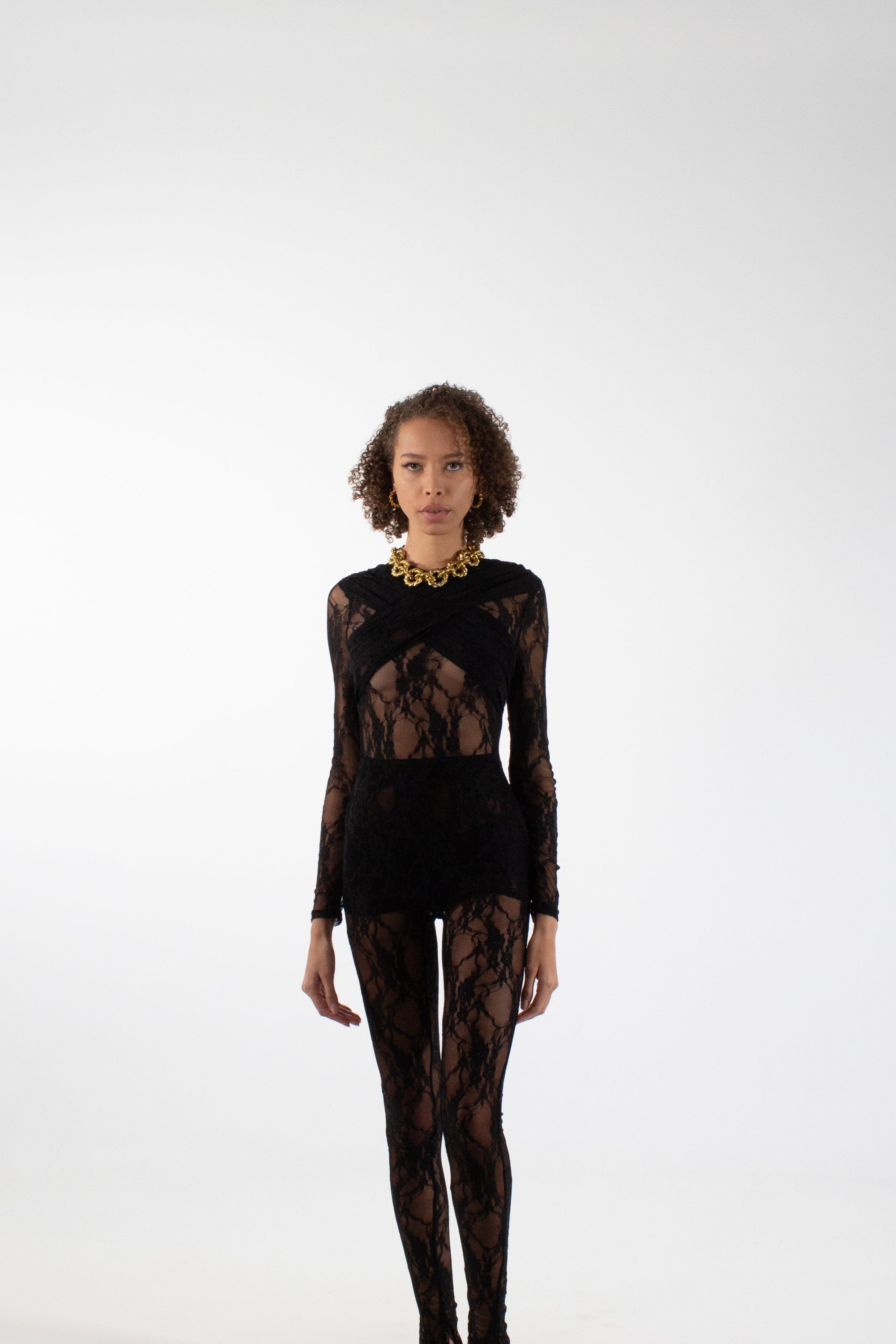 PARIS Lace Lingerie Jumpsuit