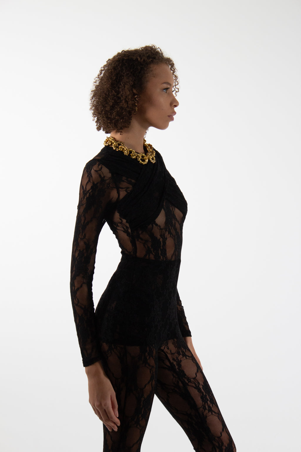 PARIS Lace Lingerie Jumpsuit