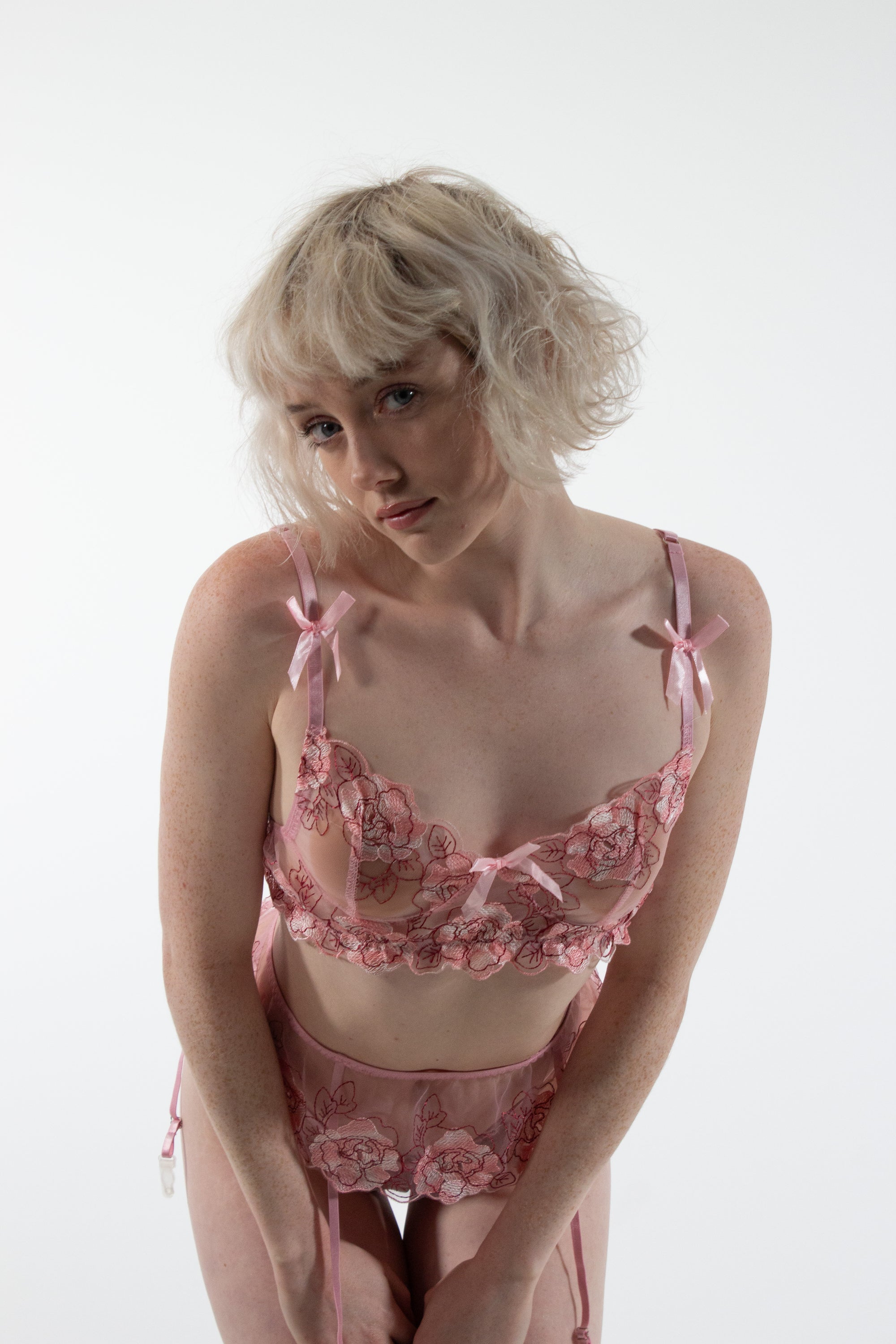 THEA Rose Three-Piece Lingerie Set