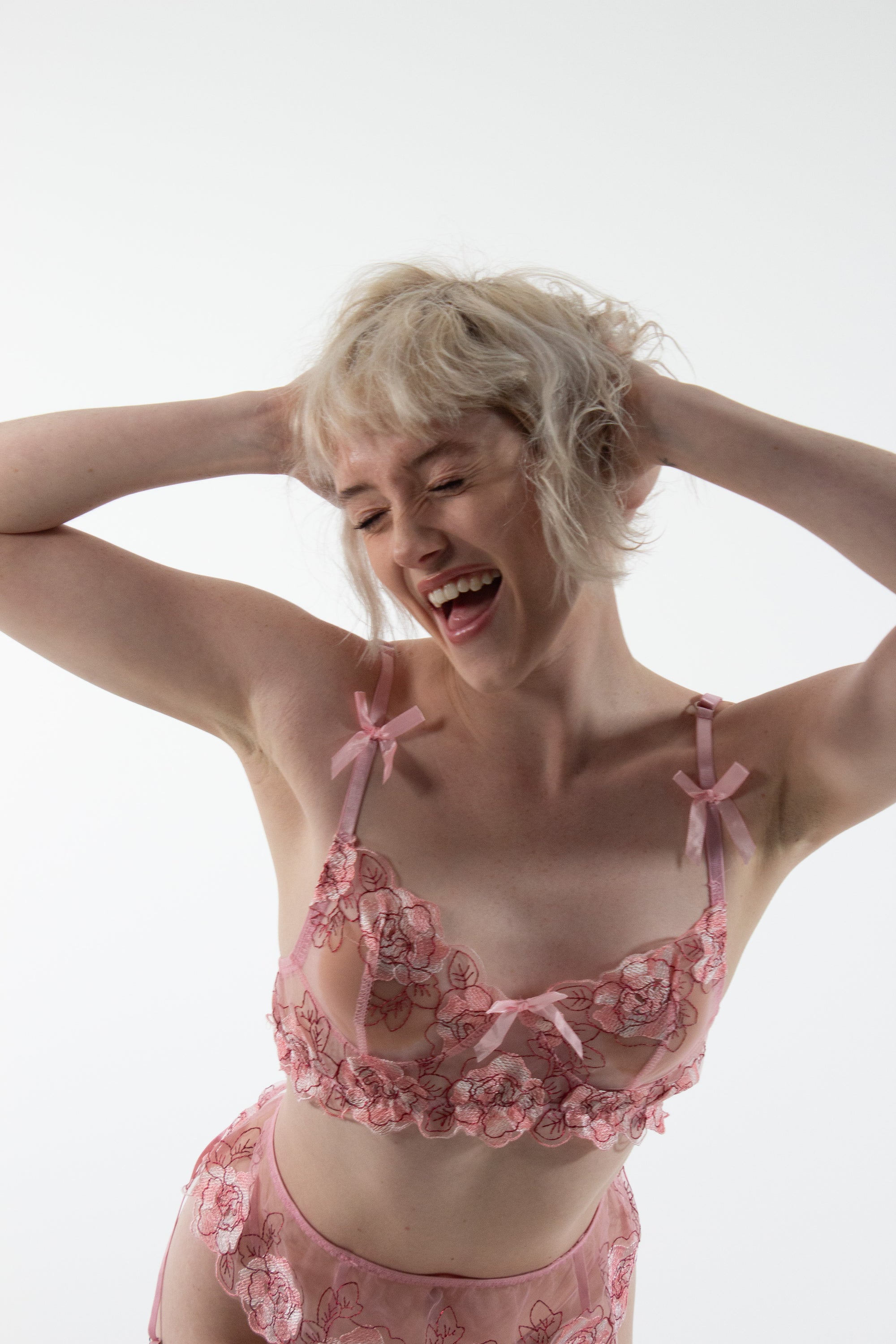 THEA Rose Three-Piece Lingerie Set