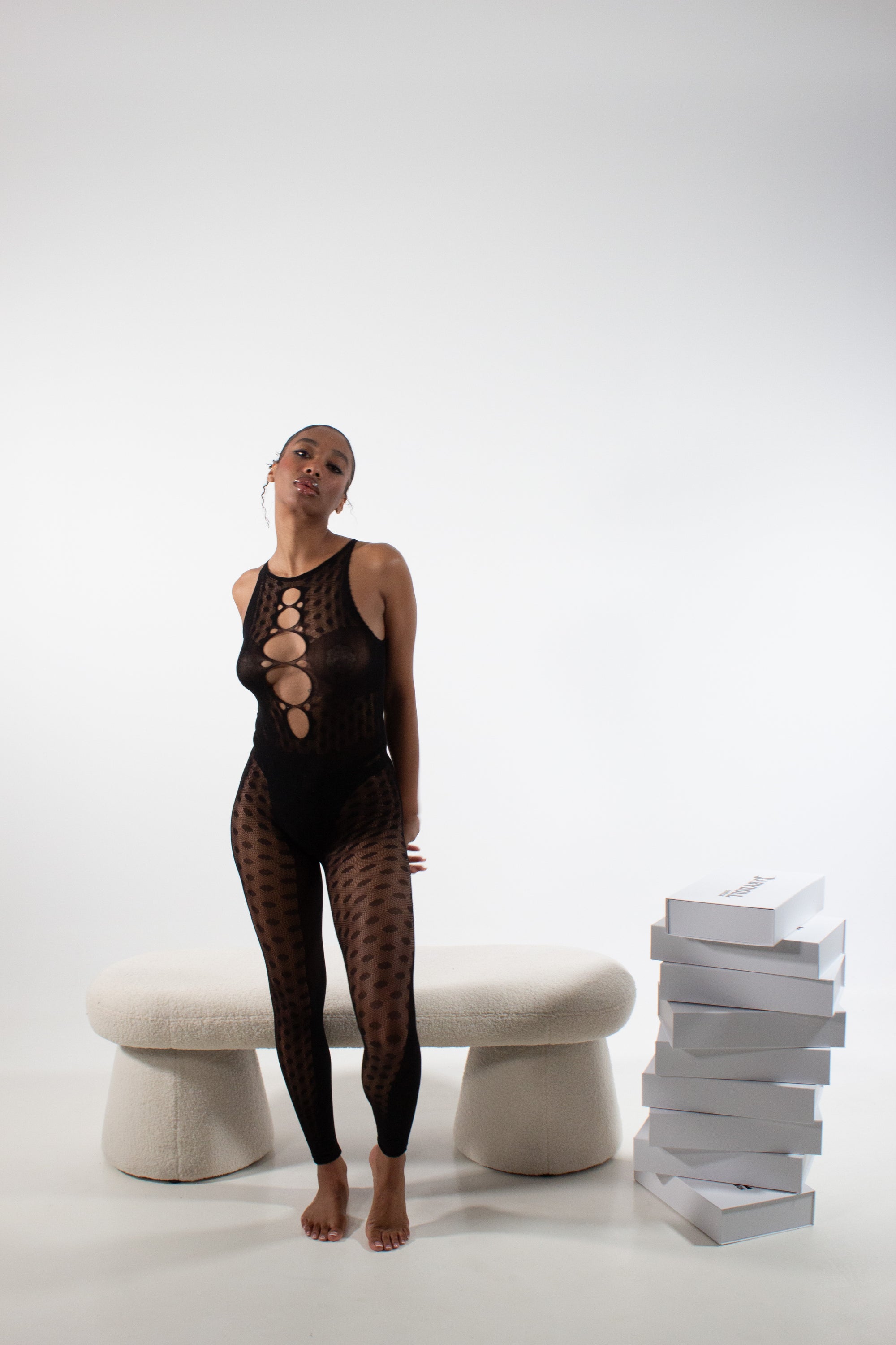 KAIA Mesh Bodystocking