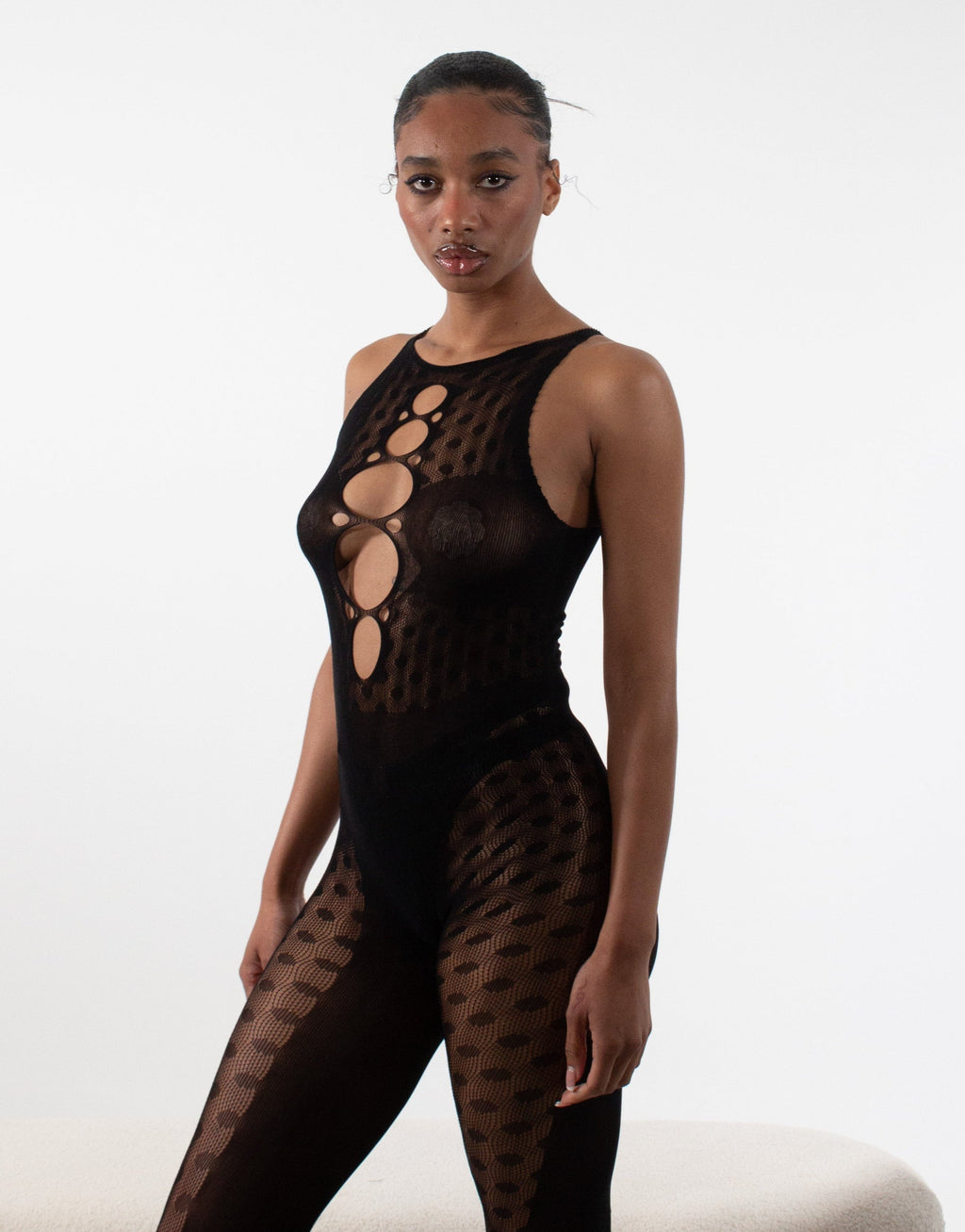 KAIA Mesh Bodystocking