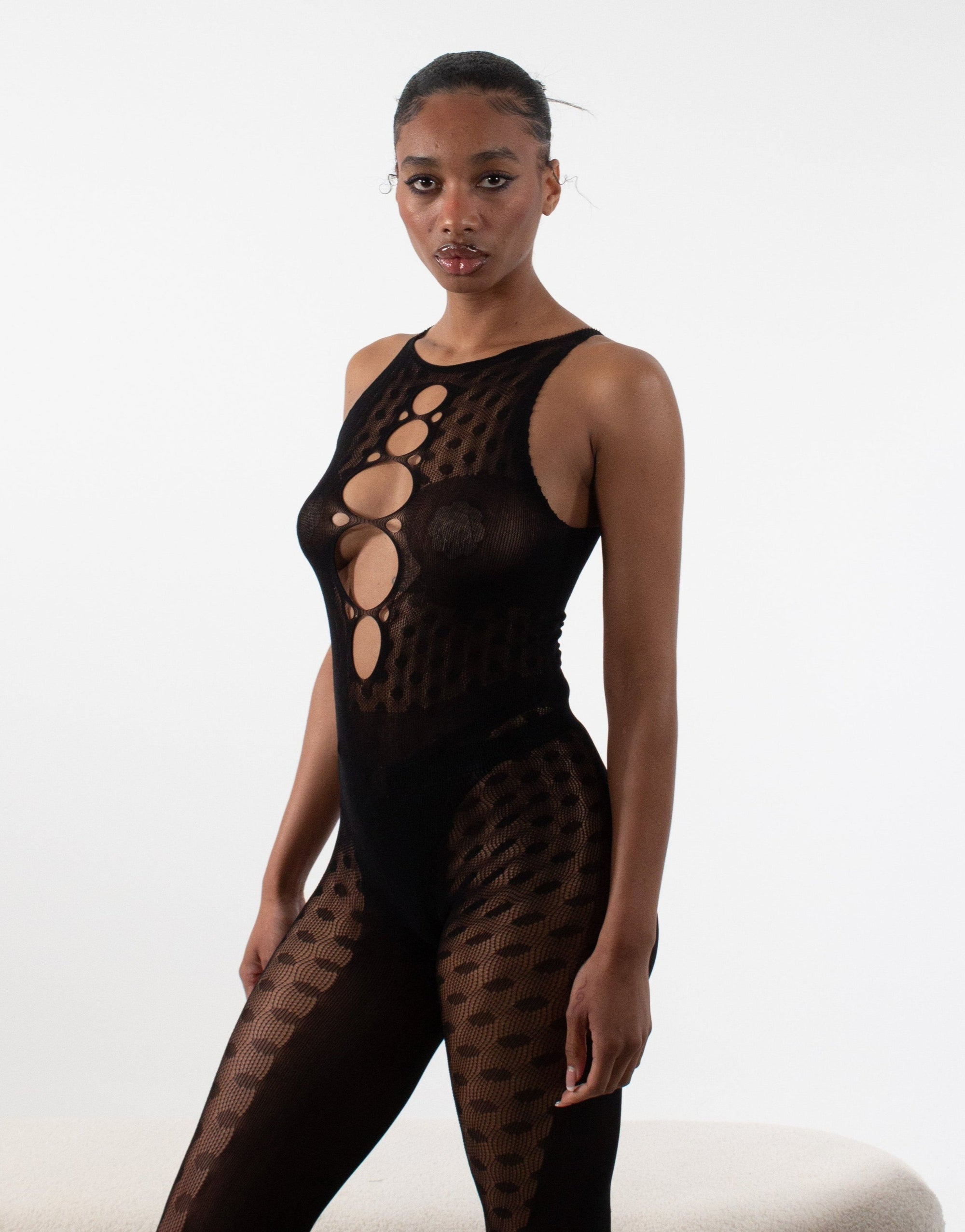 KAIA Mesh Bodystocking